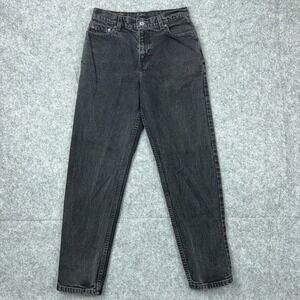 VTG Levi's‎ Jeans Womens 4 Petite Black 550 Relaxed Tapered Leg Denim Pants Y2K